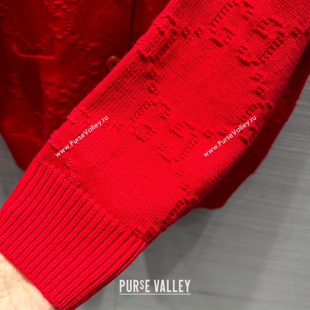 Gucci Wool Cardigan G022612 Red 2024 (Q-24022612)