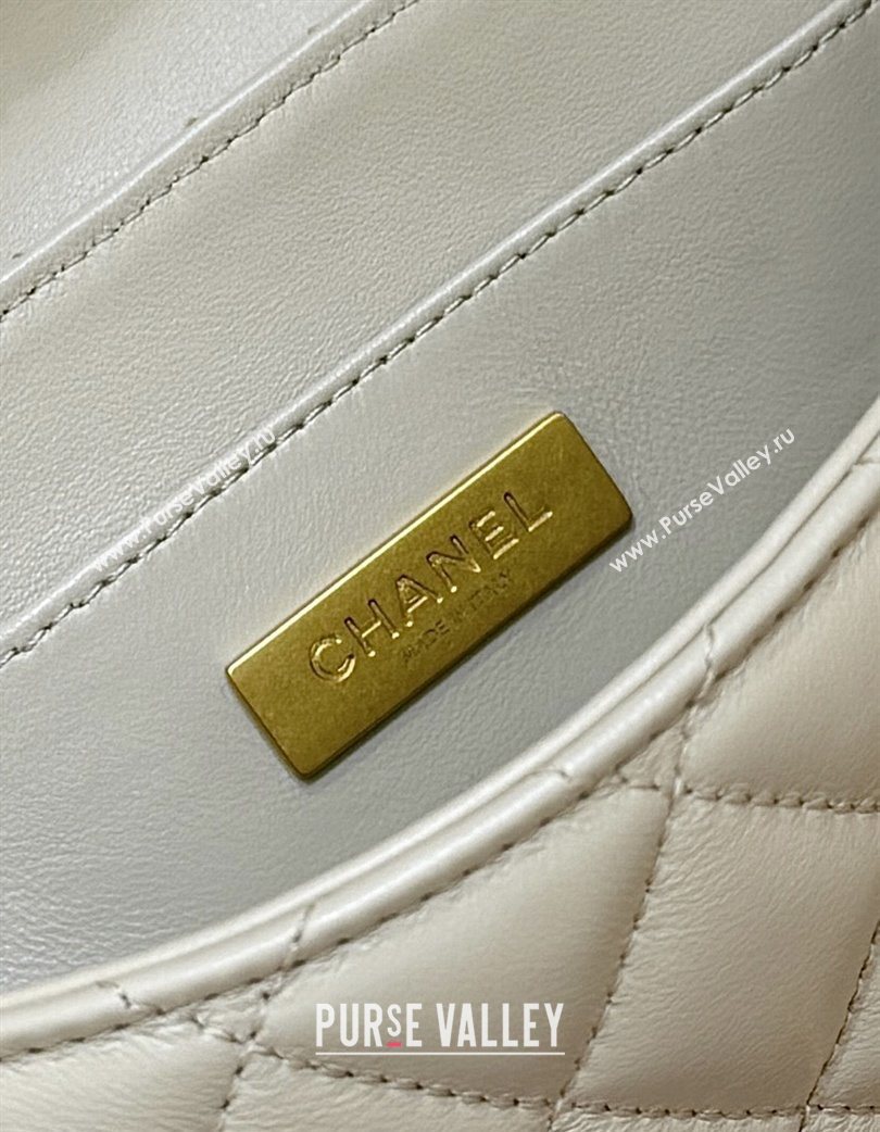Chanel Lambskin Medium Flap Bag with Top Handle AS5356 Light Beige 2025 Top Quality (SHUNY-25080215)