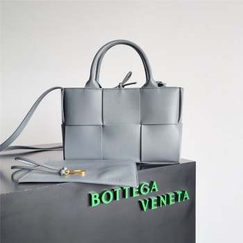 Bottega Veneta Mini Arco Tote Bag in Lambskin 709337 Grey 2023 (MS-23101705)