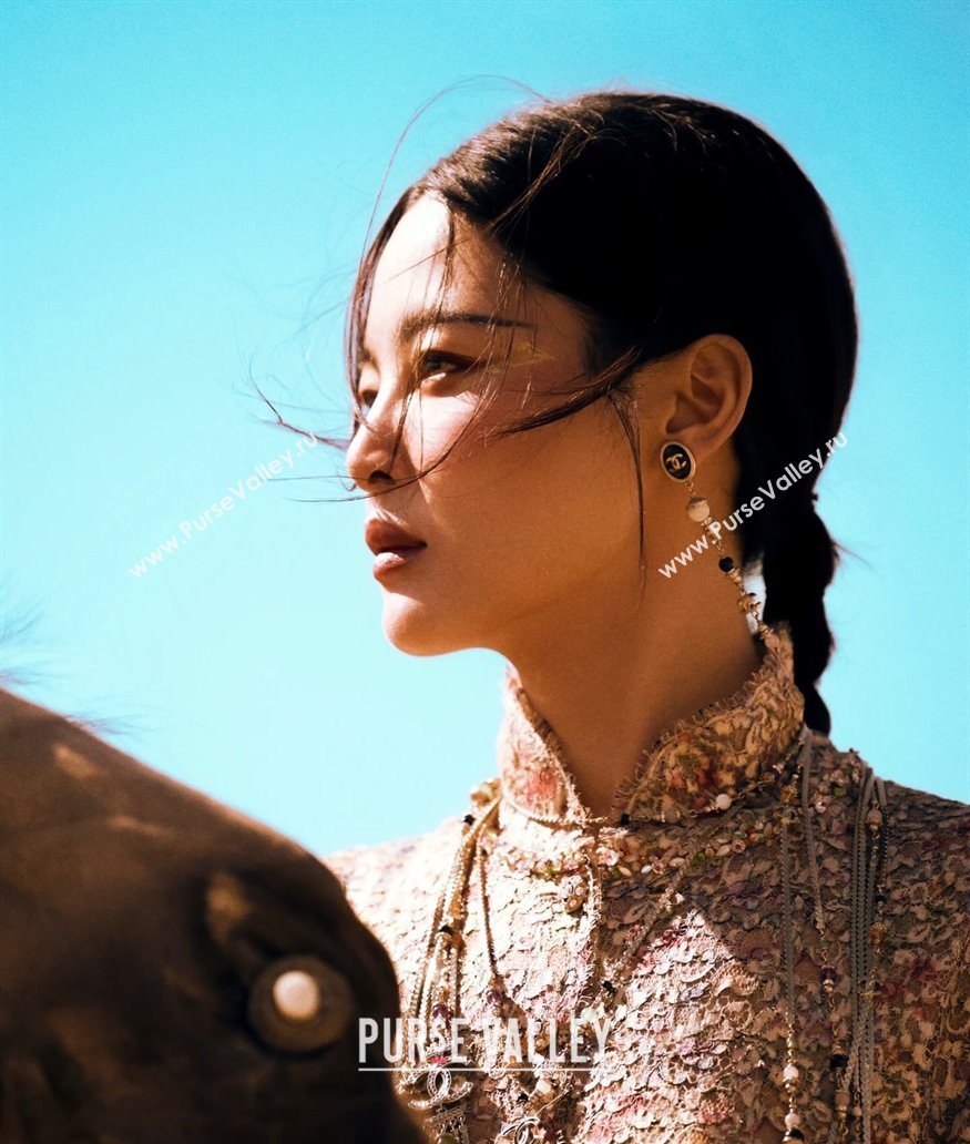 Chanel Long Earrings Black 2025 0725 (YF-250725133)