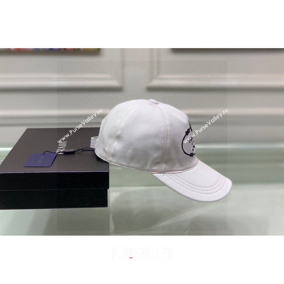 Prada Cotton Baseball Hat White 2021 13 (XMN-21081843)