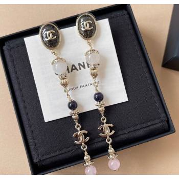 Chanel Long Earrings Black 2025 0725 (YF-250725133)
