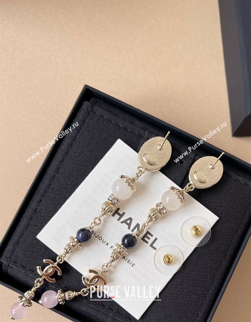 Chanel Long Earrings Black 2025 0725 (YF-250725133)