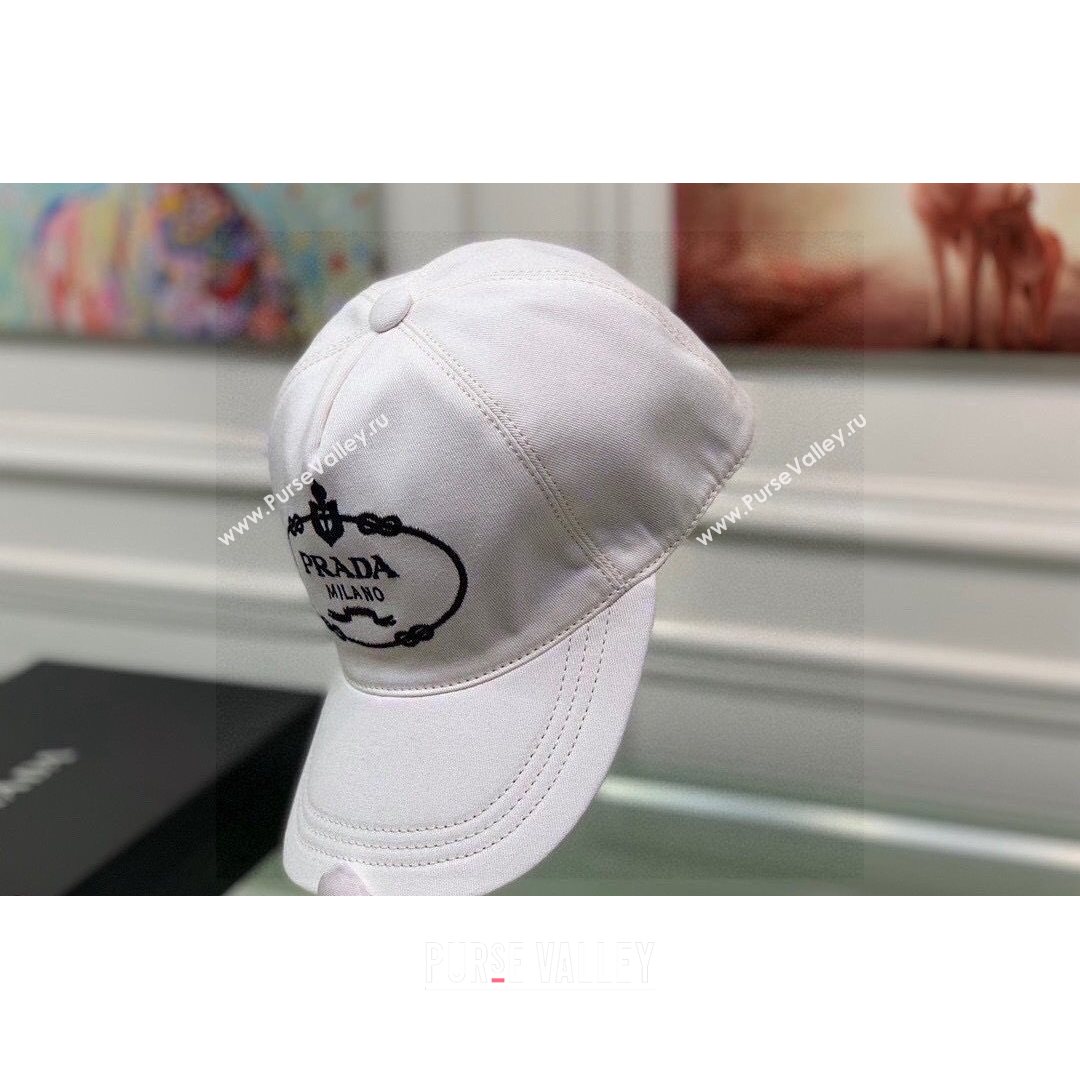 Prada Cotton Baseball Hat White 2021 13 (XMN-21081843)