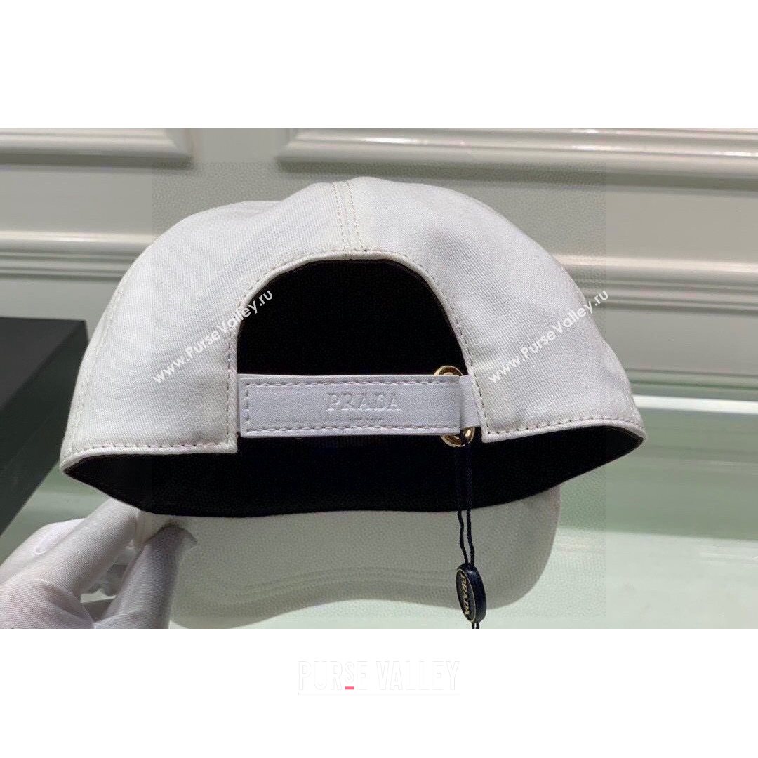 Prada Cotton Baseball Hat White 2021 13 (XMN-21081843)