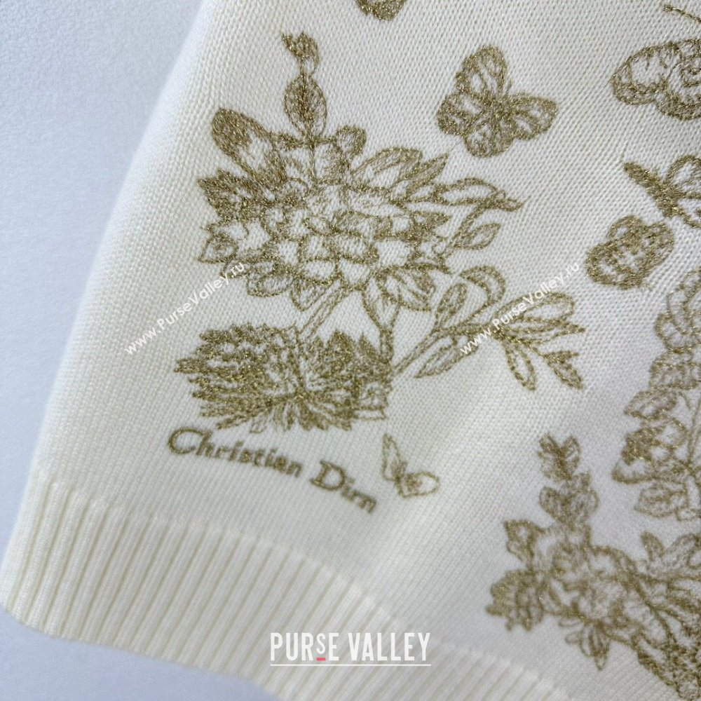 Dior Cashmere Short-sleeved Sweater D022617 Beige 2024 (Q-24022617)