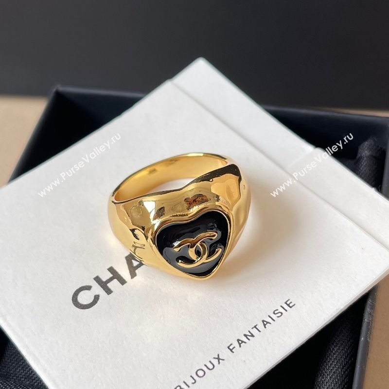 Chanel Finger Ring Black/Gold 2025 0725 (YF-250725129)