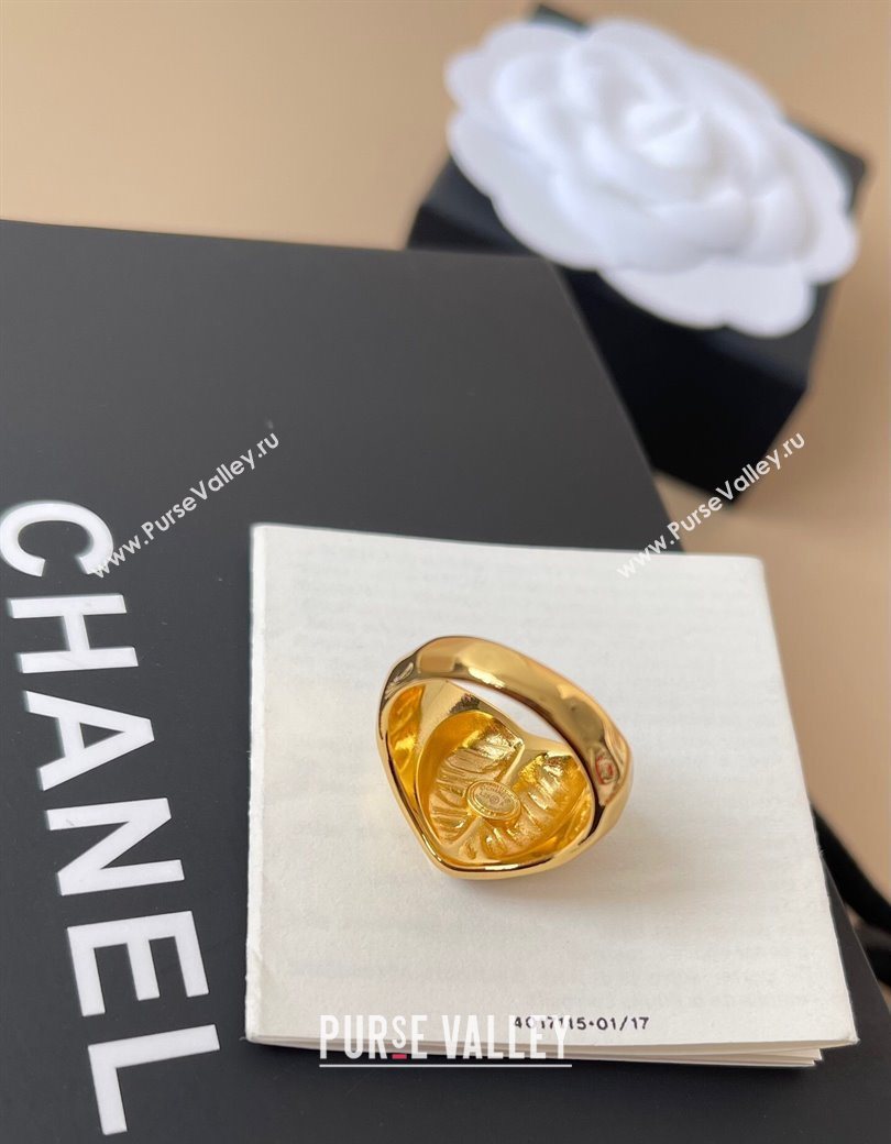 Chanel Finger Ring Black/Gold 2025 0725 (YF-250725129)