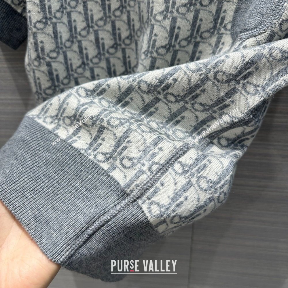 Dior Wool Short-sleeved Sweater D022618 Grey 2024 (Q-24022618)