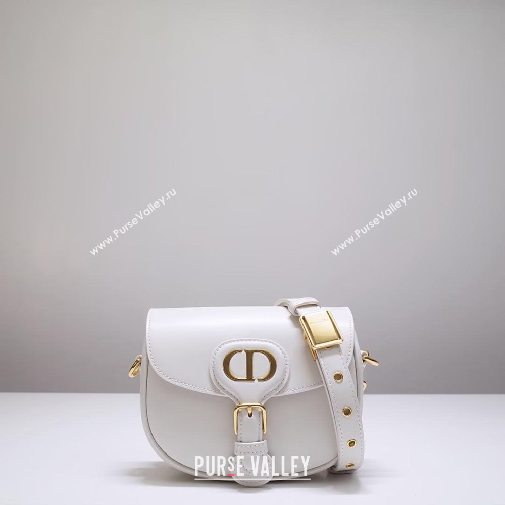 Dior Small Dior Bobby Bag in Box Calfskin White 2024 (DMZ-24073115)