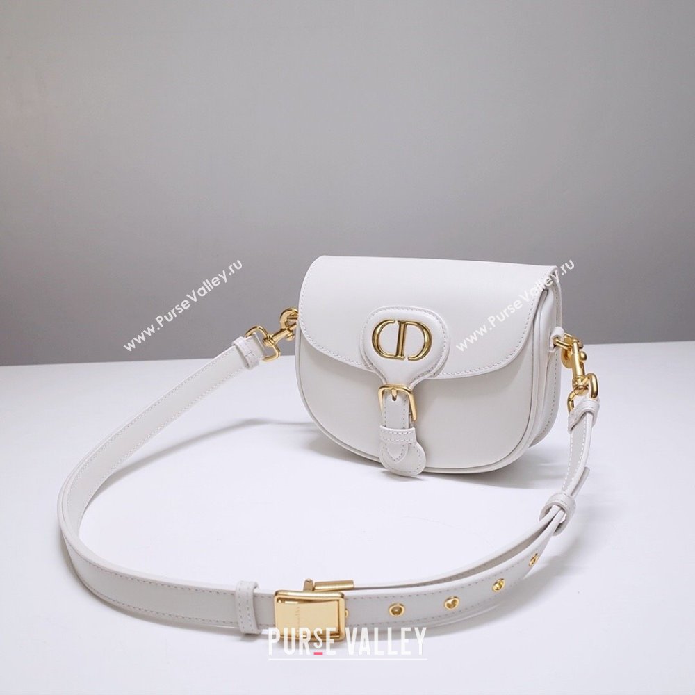 Dior Small Dior Bobby Bag in Box Calfskin White 2024 (DMZ-24073115)