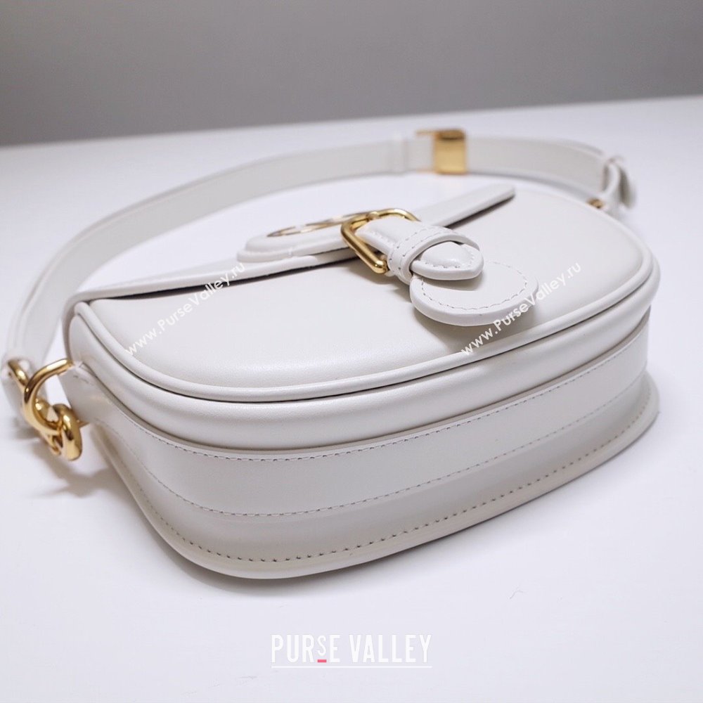 Dior Small Dior Bobby Bag in Box Calfskin White 2024 (DMZ-24073115)