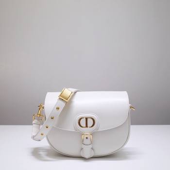 Dior Medium Dior Bobby Bag in Box Calfskin White 2024 (DMZ-24073116)