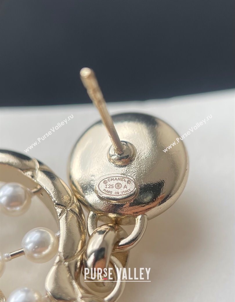 Chanel Abacus Heart Pendant Earrings 2025 (YF-250725135)