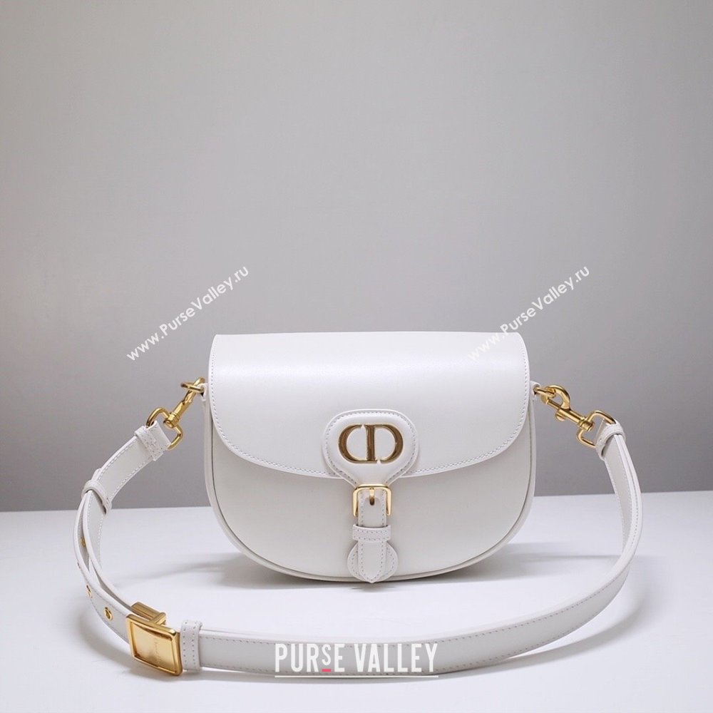 Dior Medium Dior Bobby Bag in Box Calfskin White 2024 (DMZ-24073116)