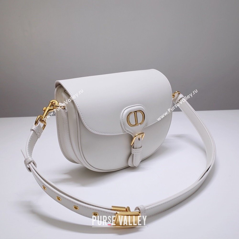 Dior Medium Dior Bobby Bag in Box Calfskin White 2024 (DMZ-24073116)