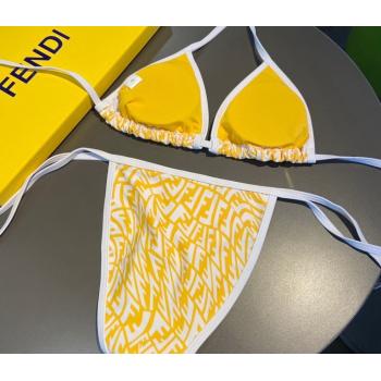 Fendi FF Vertigo Swimwear Yellow 2021 (XMN-21081835)
