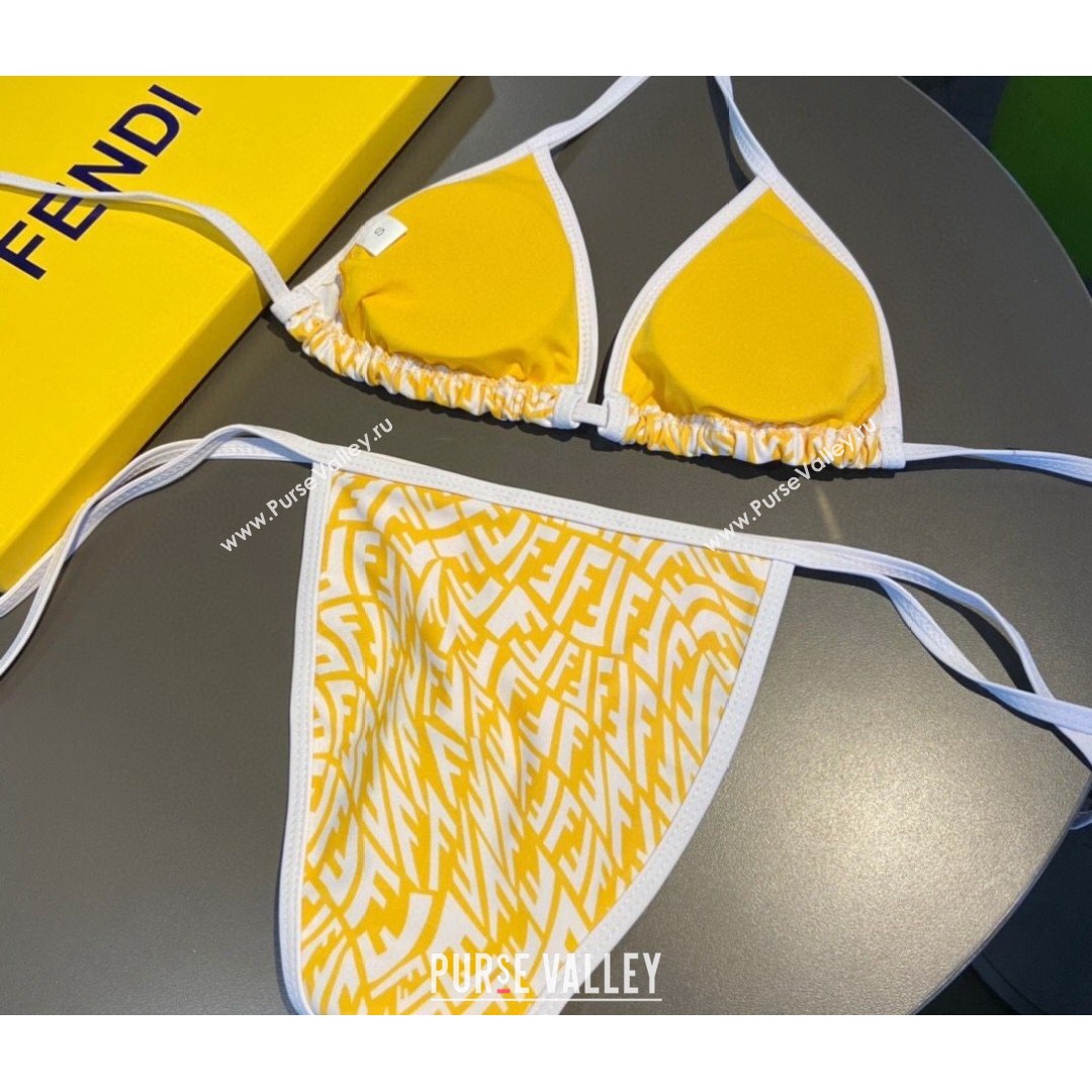 Fendi FF Vertigo Swimwear Yellow 2021 (XMN-21081835)