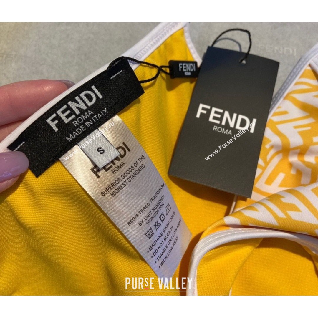 Fendi FF Vertigo Swimwear Yellow 2021 (XMN-21081835)