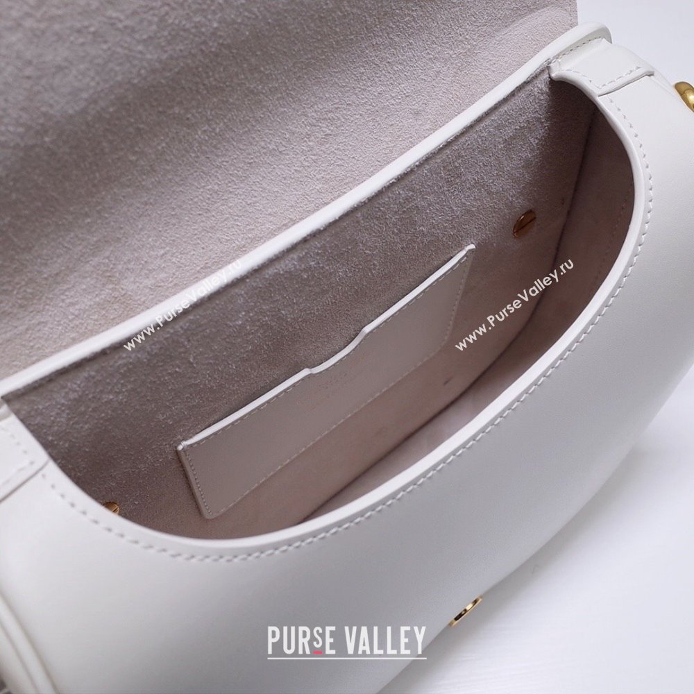 Dior Medium Dior Bobby Bag in Box Calfskin White 2024 (DMZ-24073116)