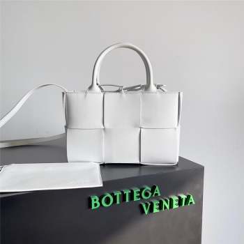 Bottega Veneta Mini Arco Tote Bag in Lambskin 709337 White 2023 (MS-23101710)