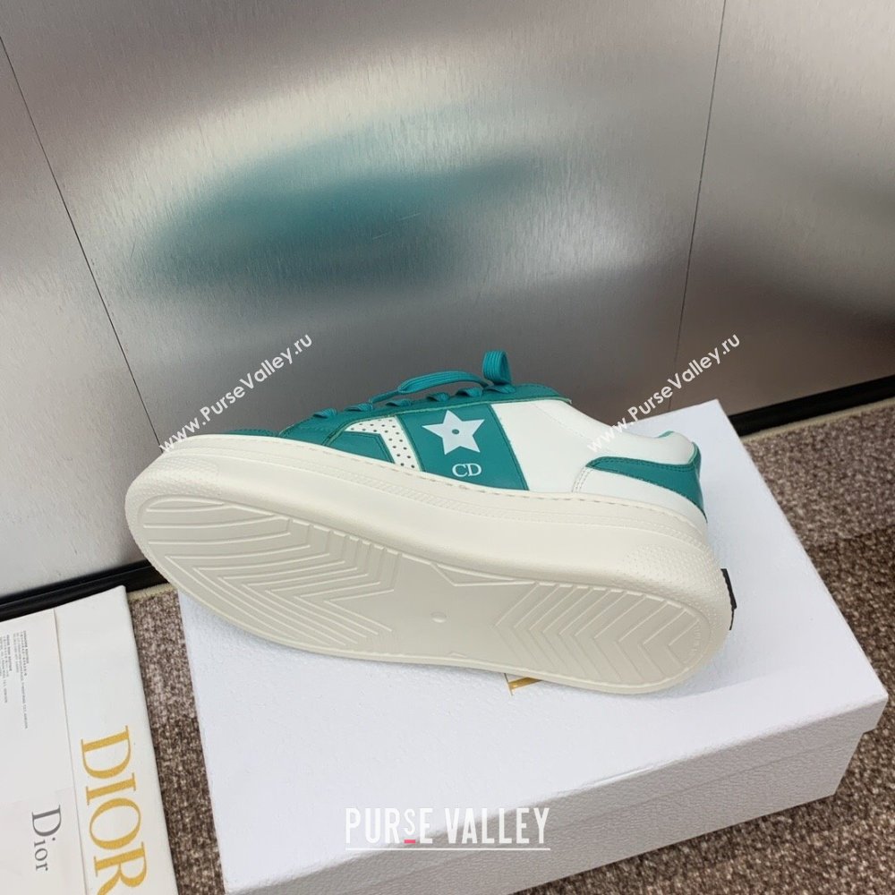 Dior Star Platform Sneaker in Calfskin White/Green 2024 (JC-24092917)