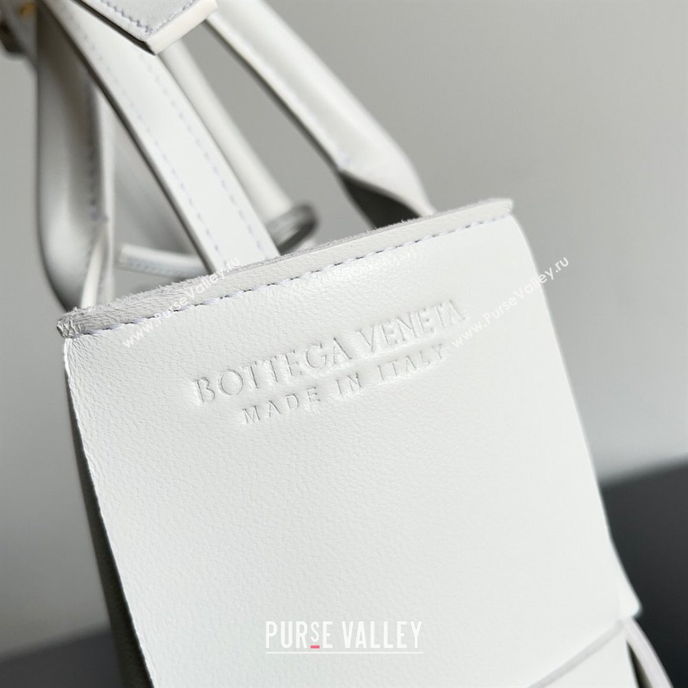 Bottega Veneta Mini Arco Tote Bag in Lambskin 709337 White 2023 (MS-23101710)