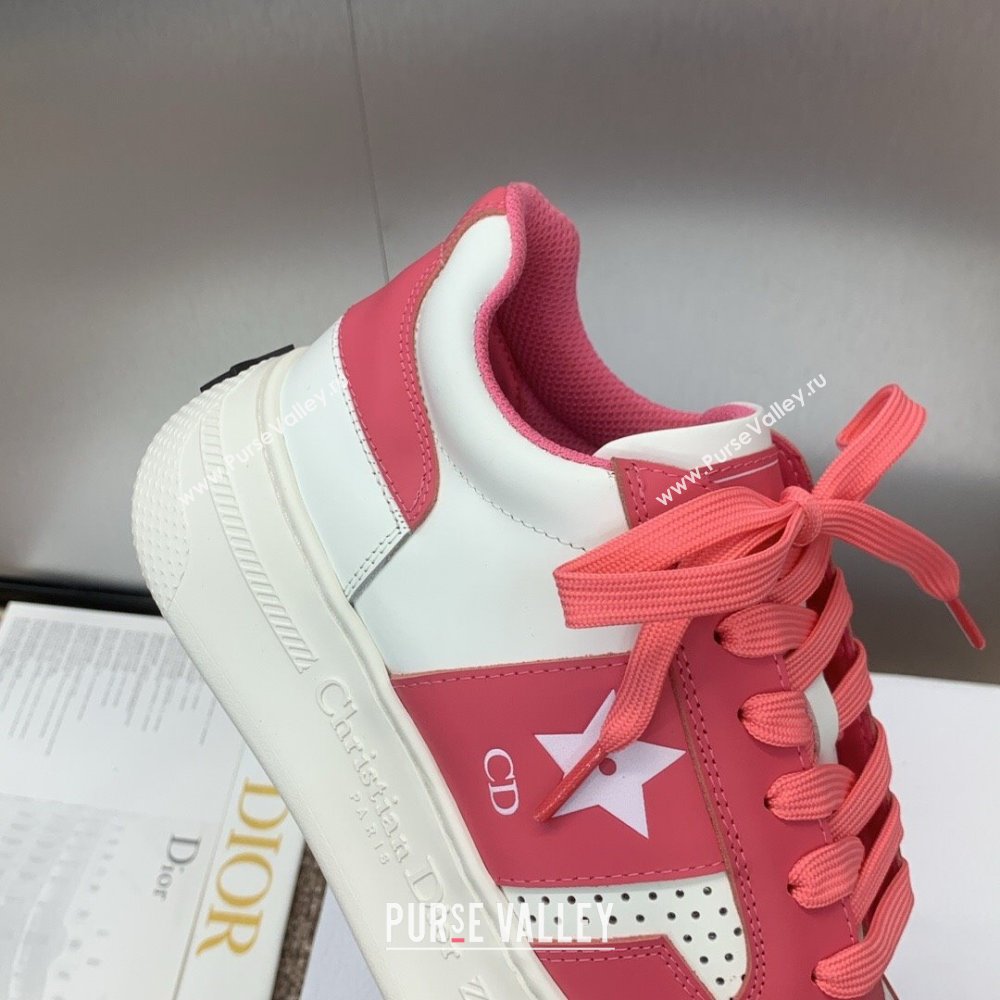 Dior Star Platform Sneaker in Calfskin White/Pink 2024 (JC-24092919)