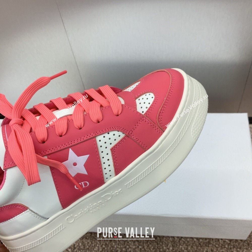 Dior Star Platform Sneaker in Calfskin White/Pink 2024 (JC-24092919)