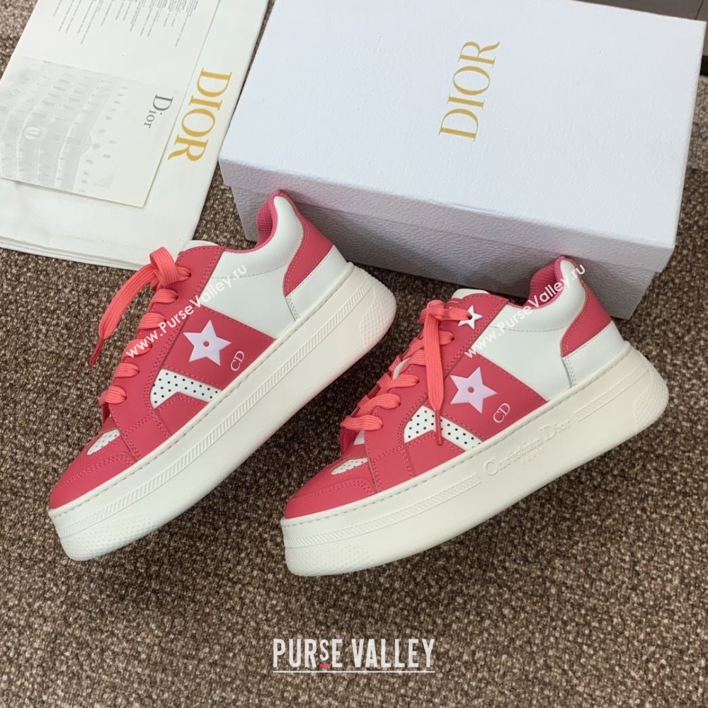 Dior Star Platform Sneaker in Calfskin White/Pink 2024 (JC-24092919)