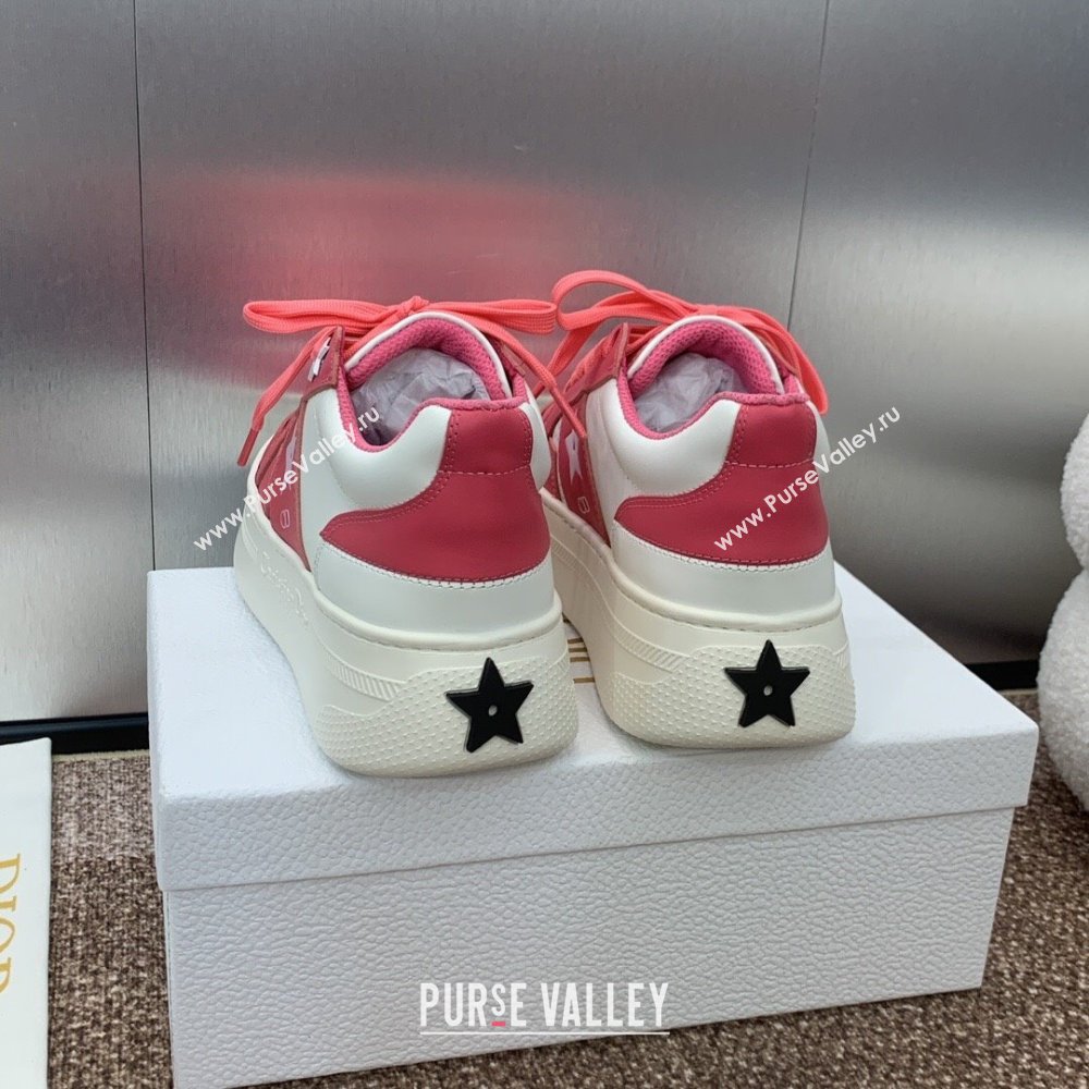 Dior Star Platform Sneaker in Calfskin White/Pink 2024 (JC-24092919)