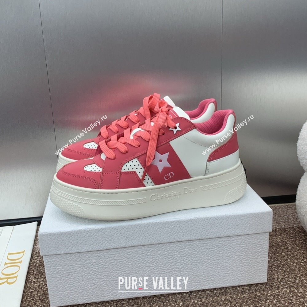 Dior Star Platform Sneaker in Calfskin White/Pink 2024 (JC-24092919)