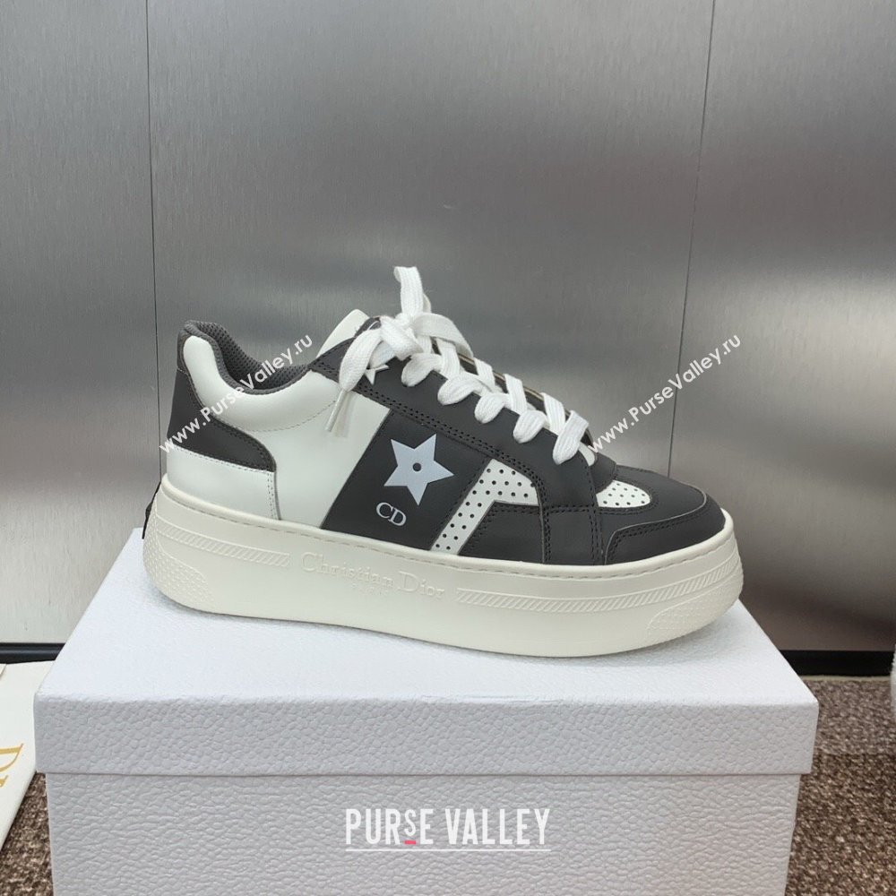 Dior Star Platform Sneaker in Calfskin White/Grey 2024 (JC-24092918)