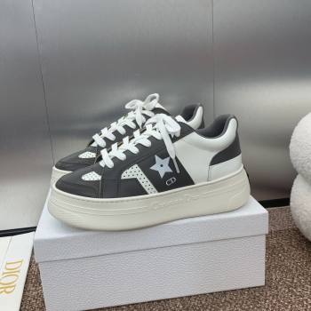 Dior Star Platform Sneaker in Calfskin White/Grey 2024 (JC-24092918)