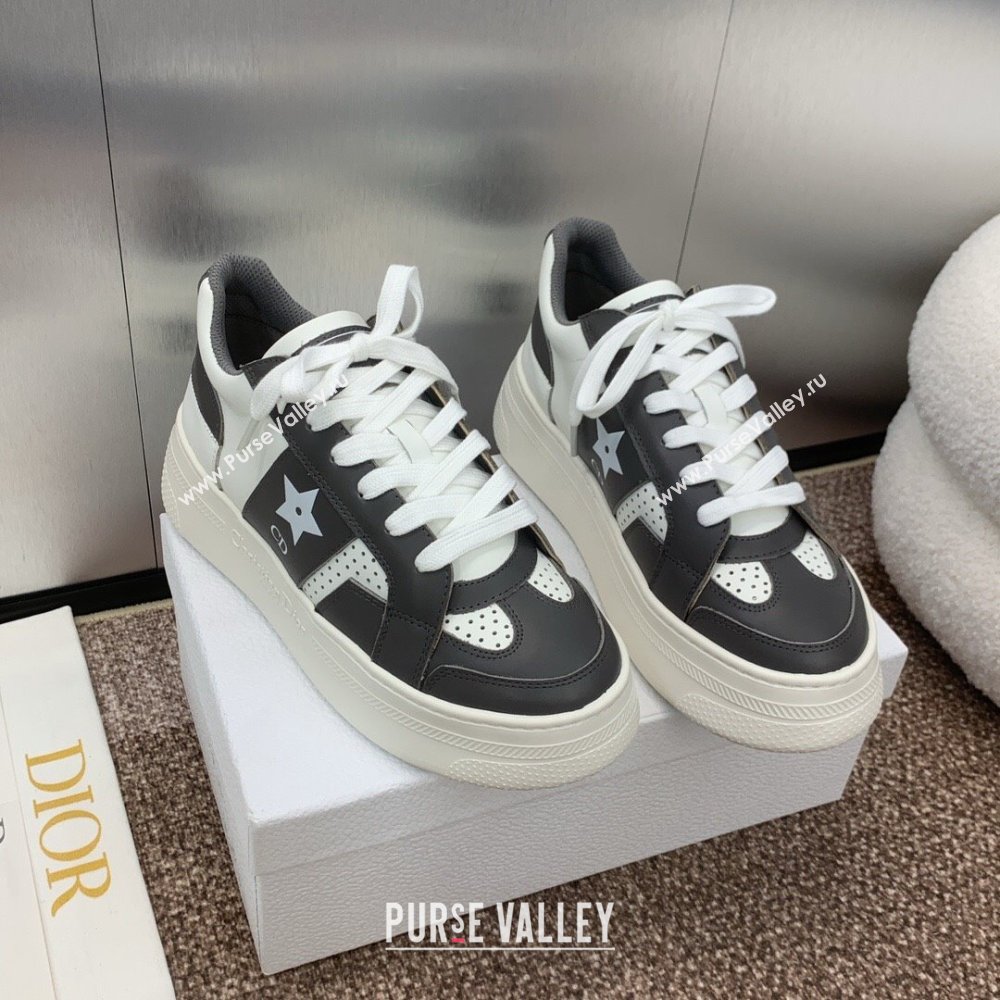 Dior Star Platform Sneaker in Calfskin White/Grey 2024 (JC-24092918)