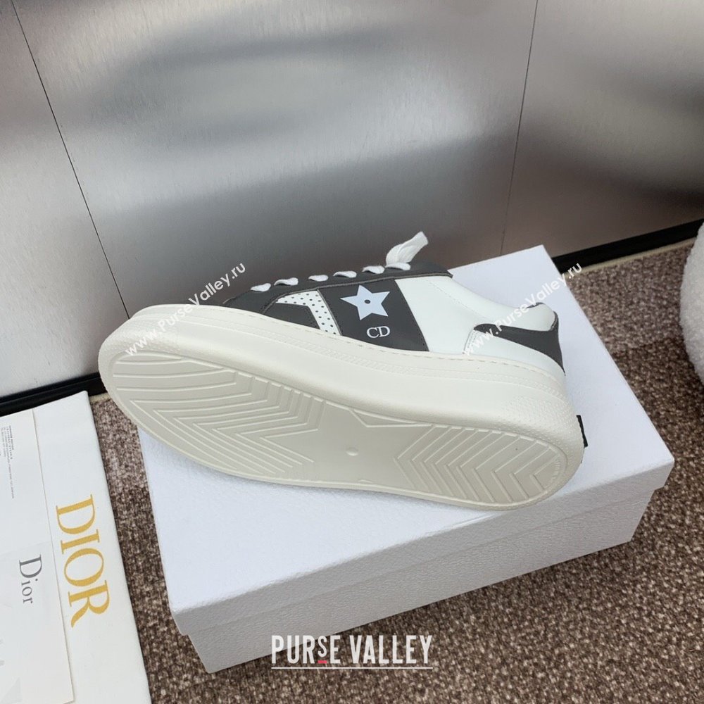 Dior Star Platform Sneaker in Calfskin White/Grey 2024 (JC-24092918)