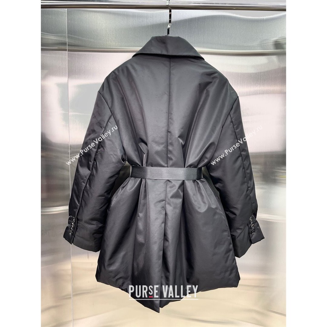 Prada Re-Nylon Down Jacket PJ141 Black 2021 (Q-210914057)