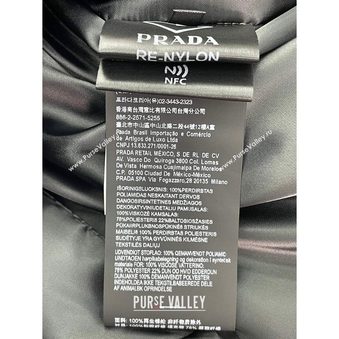 Prada Re-Nylon Down Jacket PJ141 Black 2021 (Q-210914057)