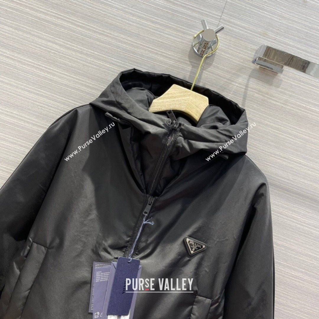 Prada Re-Nylon Down Jacket PJ142 Black 2021 (Q-210914058)