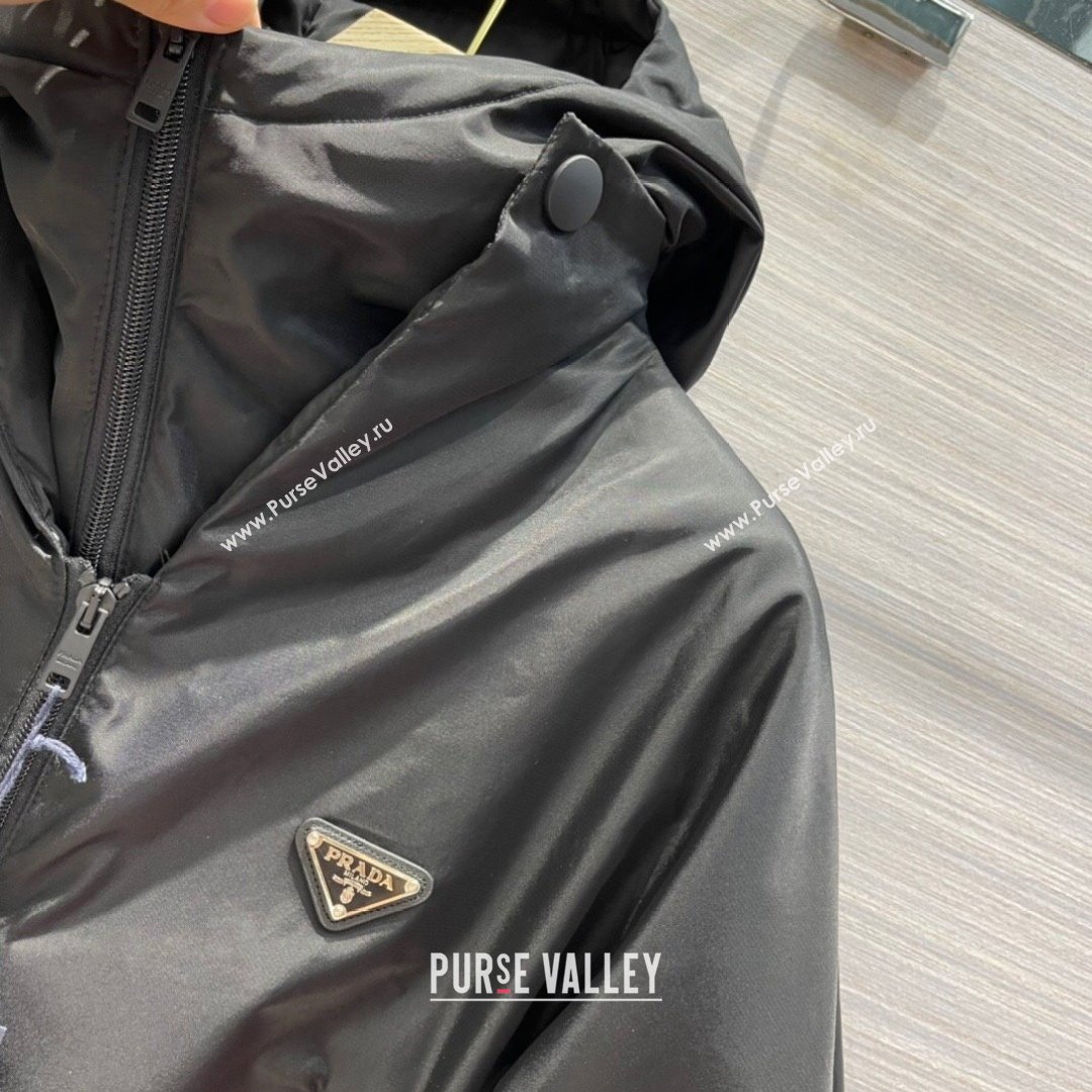 Prada Re-Nylon Down Jacket PJ142 Black 2021 (Q-210914058)