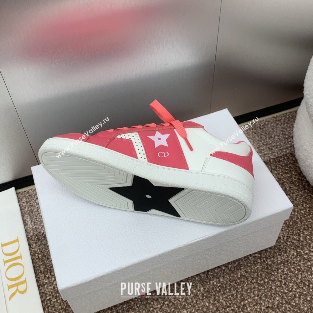 Dior Star Sneaker in Calfskin White/Pink 2024 (For Women and Men) (JC-24092921)