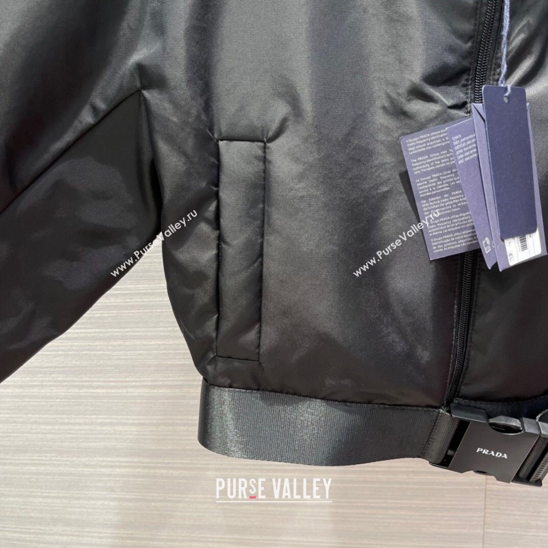 Prada Re-Nylon Down Jacket PJ142 Black 2021 (Q-210914058)