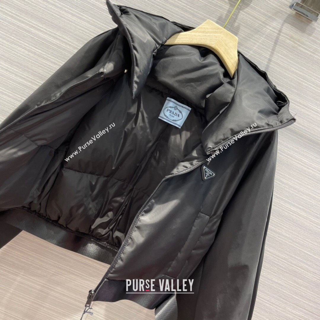 Prada Re-Nylon Down Jacket PJ142 Black 2021 (Q-210914058)