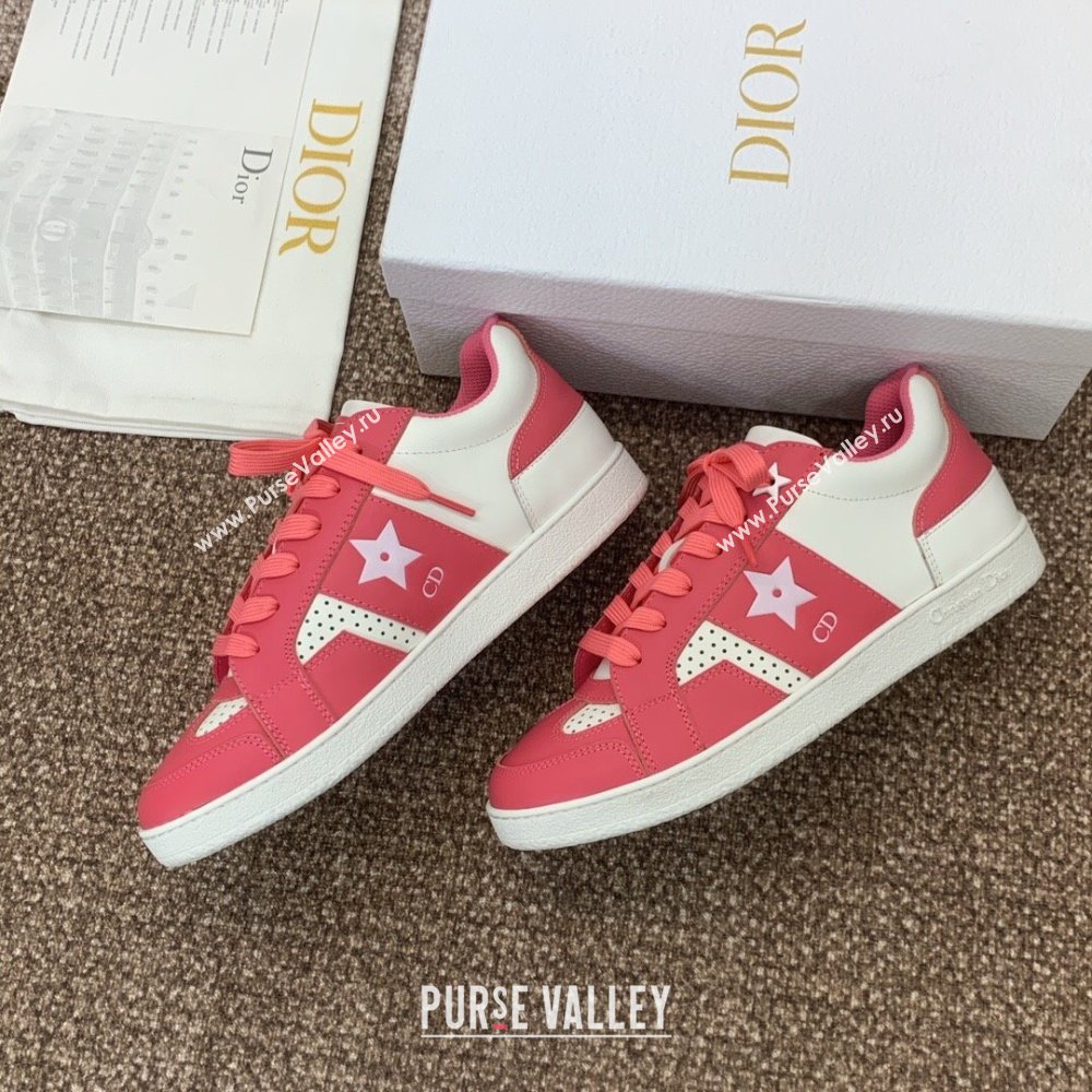 Dior Star Sneaker in Calfskin White/Pink 2024 (For Women and Men) (JC-24092921)