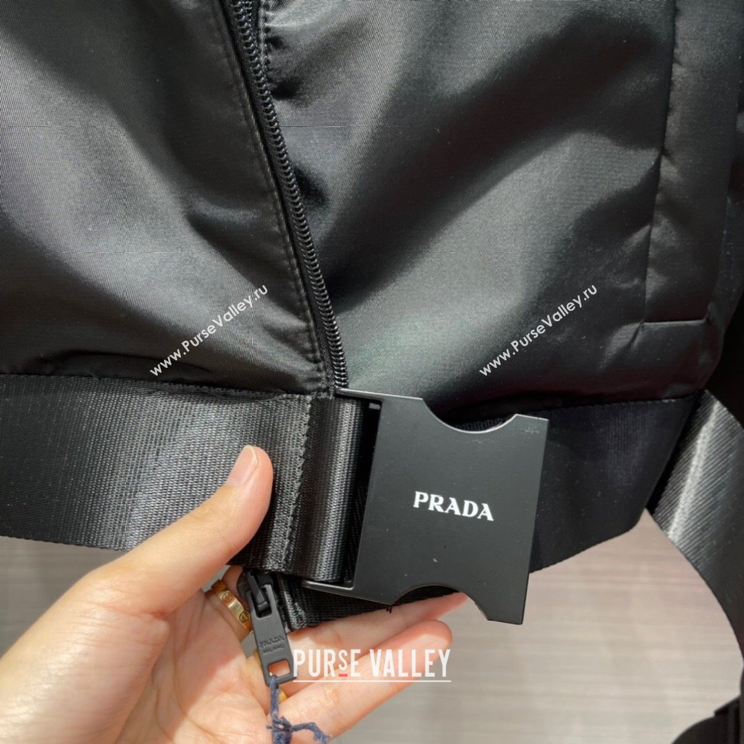 Prada Re-Nylon Down Jacket PJ142 Black 2021 (Q-210914058)