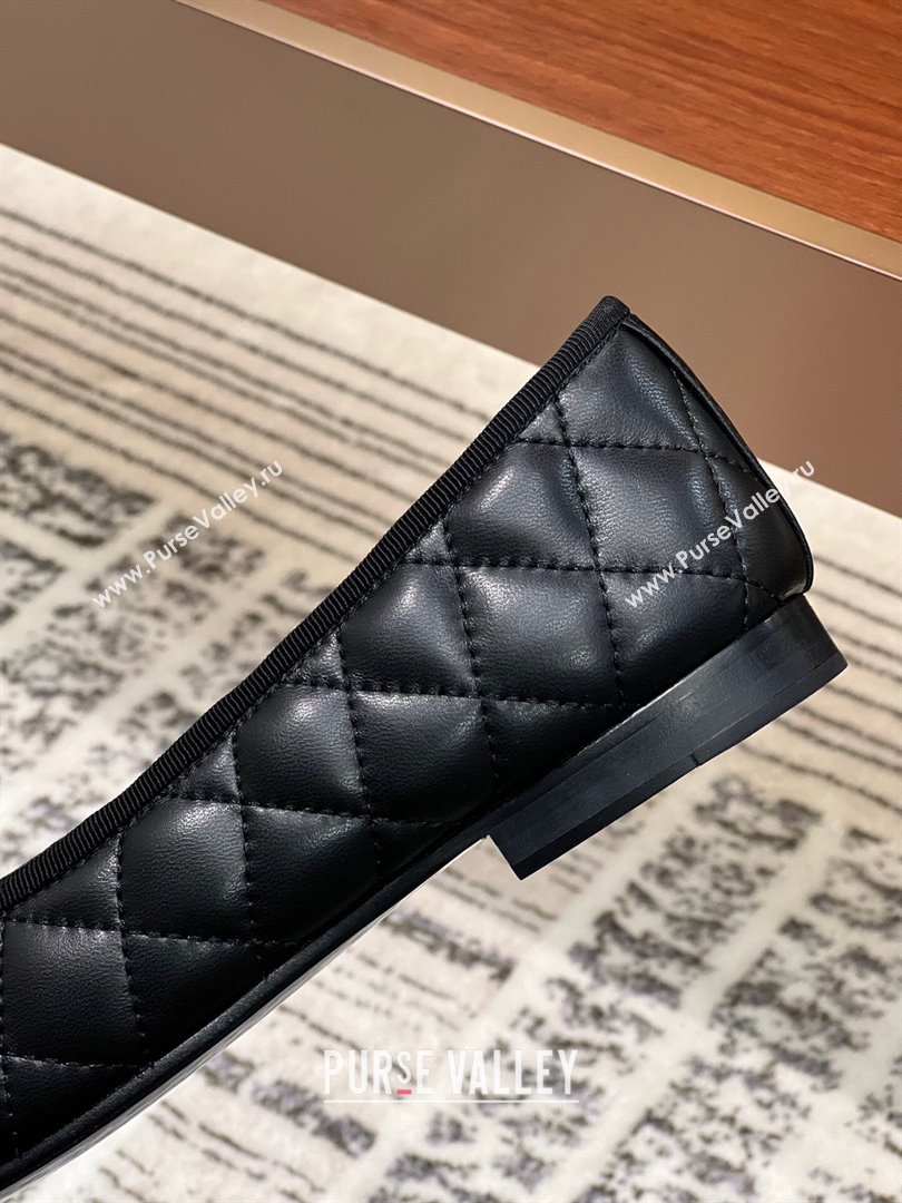 Chanel Quilted Lambskin Classic Ballerinas Black 2024 (KL-24120305)