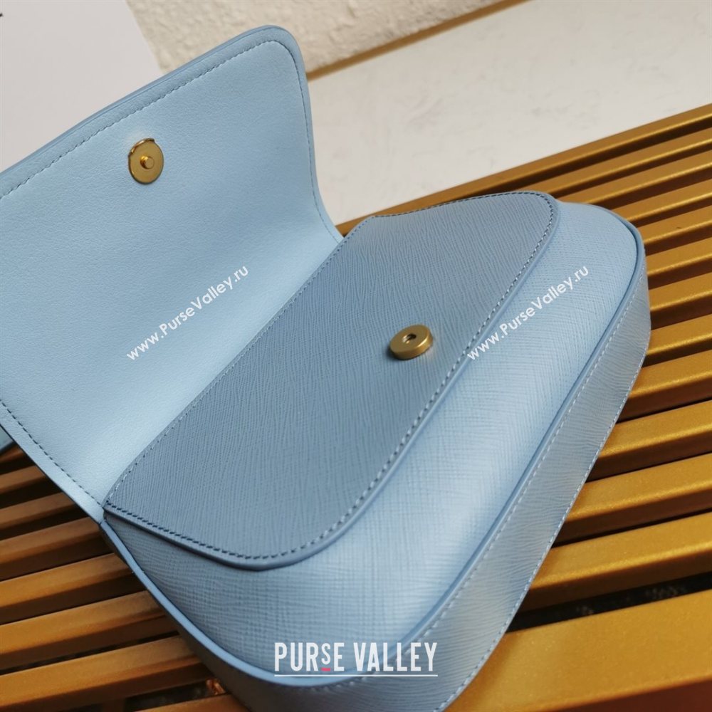 Prada Saffiano Leather Shoulder Bag 1BD275 Light Blue 2020 (YZ-21031915)