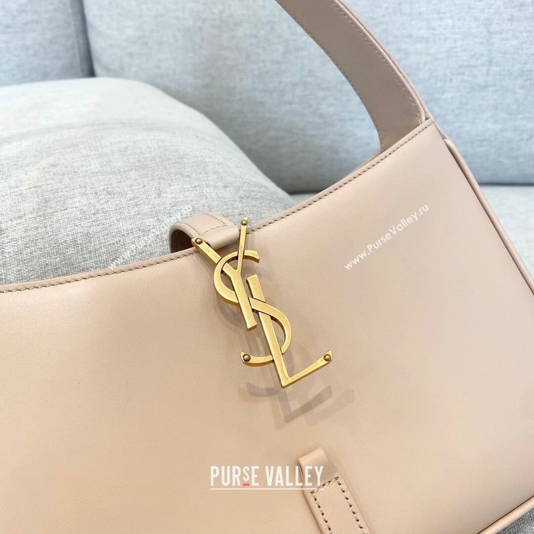 Saint Laurent LE 5 À 7 Hobo Bag in Smooth Calfskin 657228 Light Pink 2021 (JD-21091022)