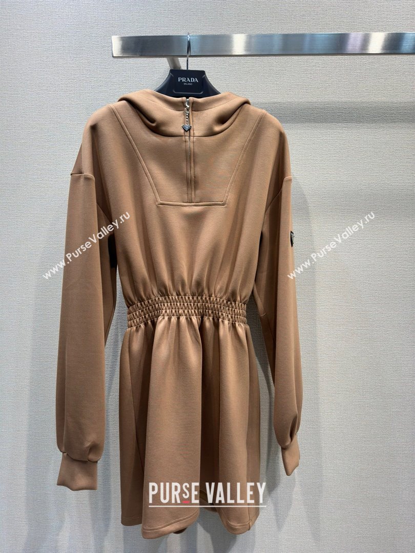 Prada Cotton Dress P022626 Brown 2024 (Q-24022626)