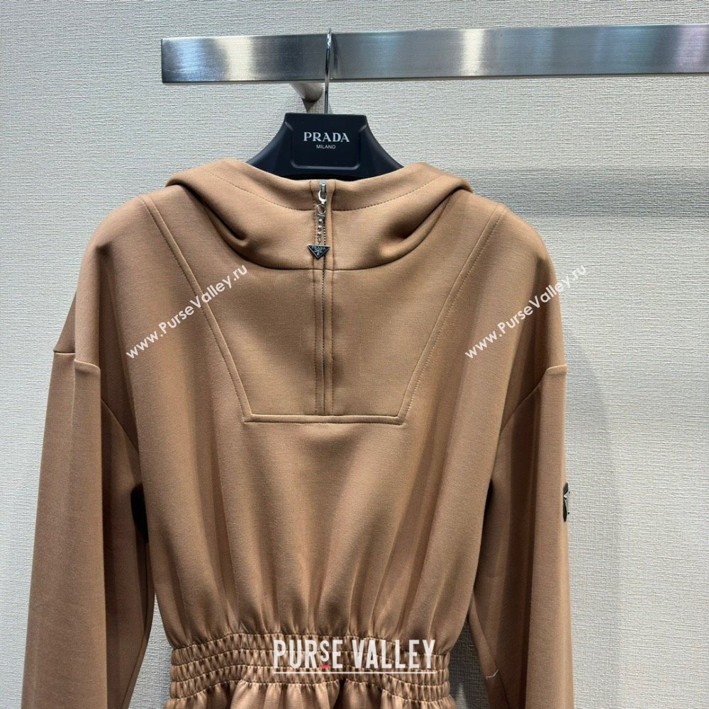 Prada Cotton Dress P022626 Brown 2024 (Q-24022626)